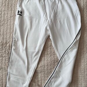 Under Armour White Pants with Black Accents